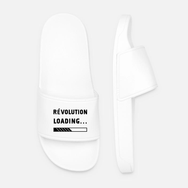 Revolution Loading - Men’s Pool Sliders - white