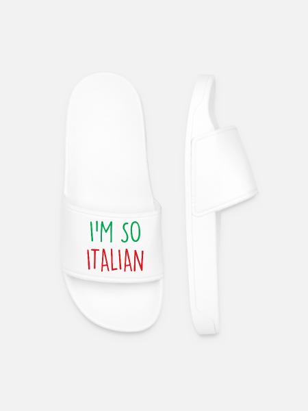 I'm so Italian - Männer Badelatschen - Weiß