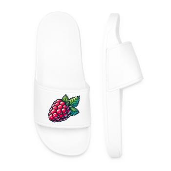 Framboise Illustrée Vividement - Claquettes Homme - blanc - Devant