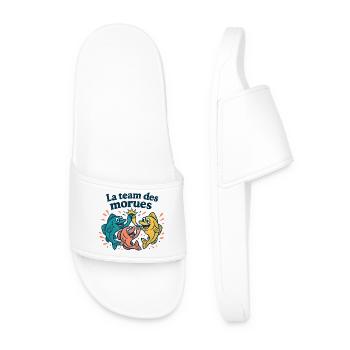 Coloured Cod Team - Men’s Pool Sliders - white - Front