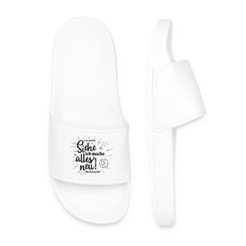 Behold, I make all things new - Men’s Pool Sliders - white - Front