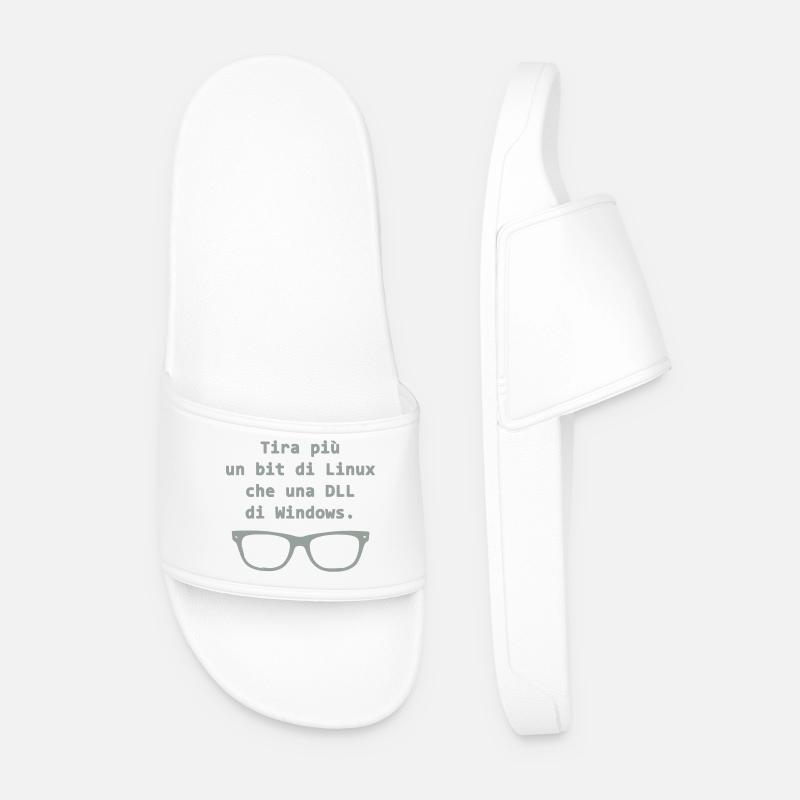 Linux - Men’s Pool Sliders - white