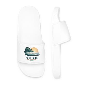 Port-Cros Nationalpark Mediterranes Souvenir - Männer Badelatschen - Weiß - Vorne