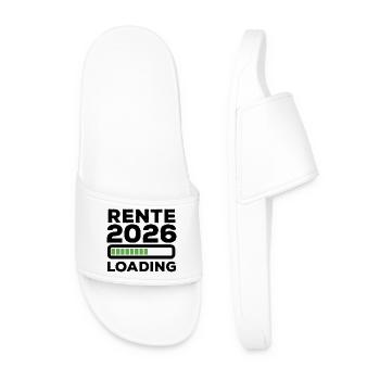 Chargement de la pension 2026 - Retraite - Retraite - Claquettes Homme - blanc - Devant