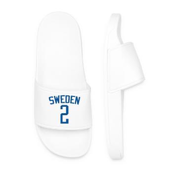 Suède 5 – Design sportif - Claquettes Homme - blanc - Devant