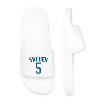 Suède 5 – Design sportif - Claquettes Homme - blanc - Devant