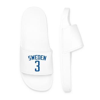 Sweden 3 – Sport design - Men’s Pool Sliders - white - Front
