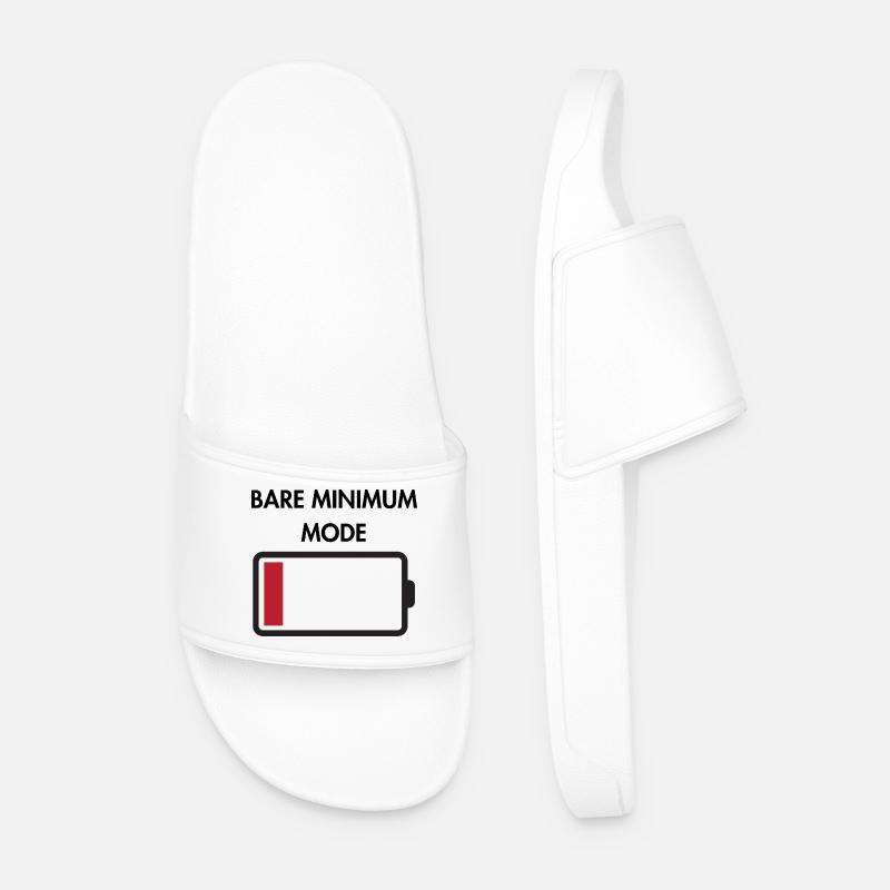 Minimalmodus - Männer Badelatschen - Weiß