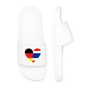 Germany Thailand Heart - Männer Badelatschen - Weiß - Vorne