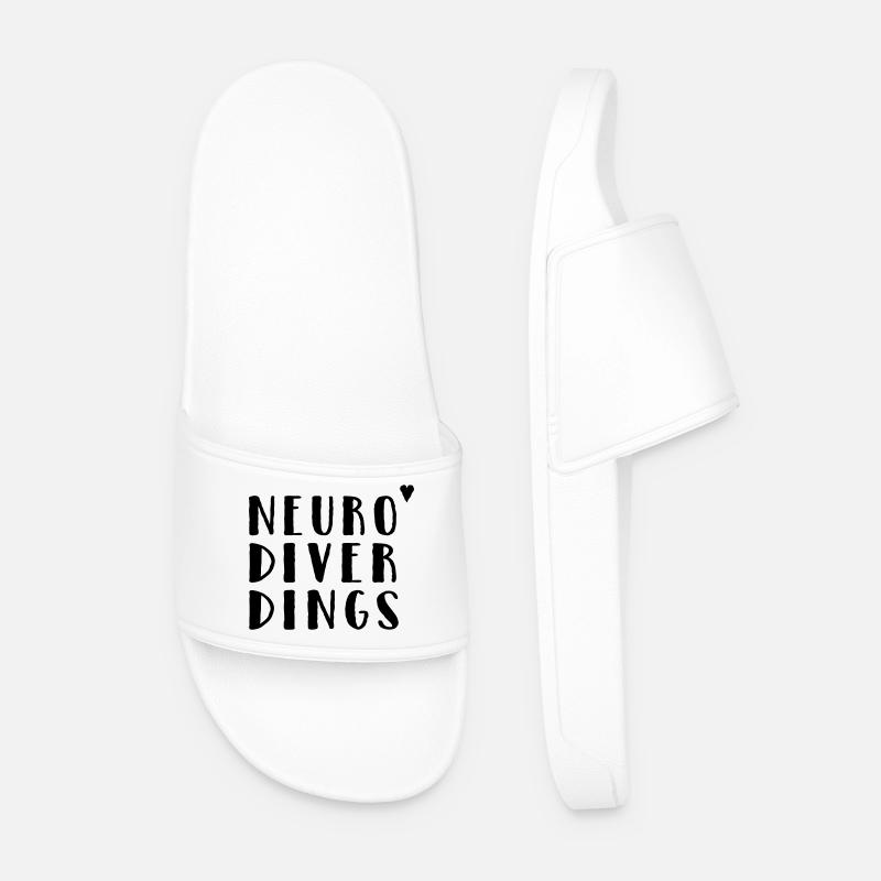 Neurodiverdings - Men’s Pool Sliders - white