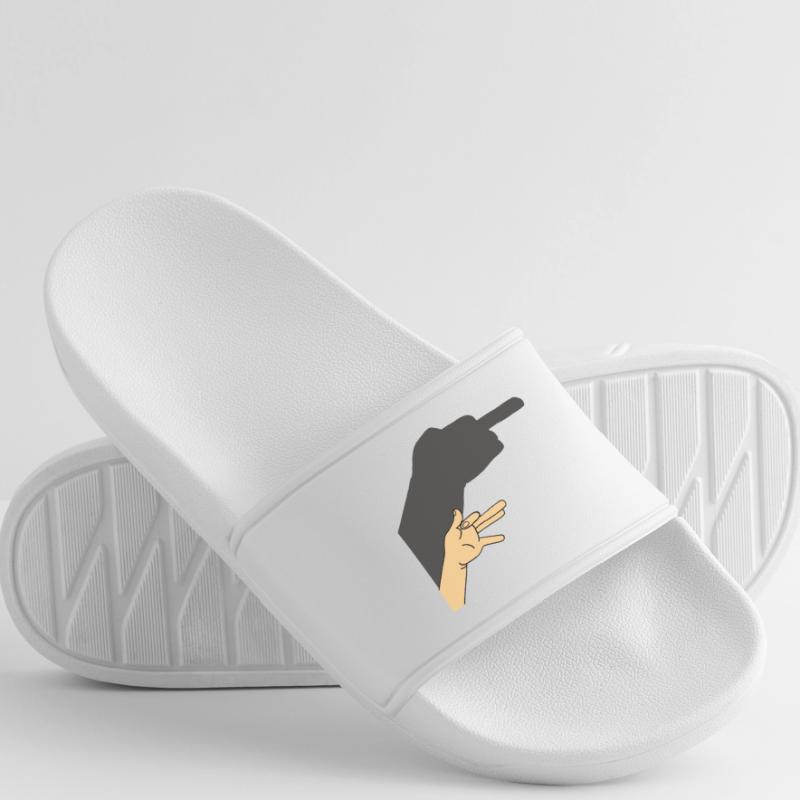 Schatten eines Hundes oder nicht Männer Badelatschen