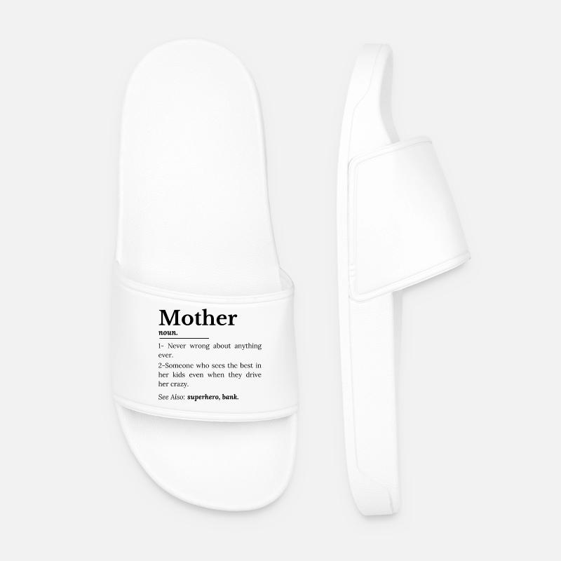 Mutterdefinition - Männer Badelatschen - Weiß