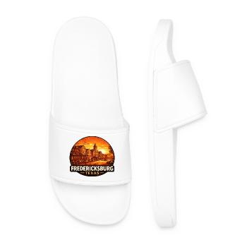Ligne d’horizon du coucher de soleil à Fredericksburg, Texas - Claquettes Homme - blanc - Devant
