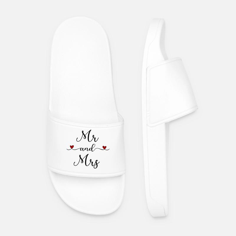 Mr and Mrs - Männer Badelatschen - Weiß