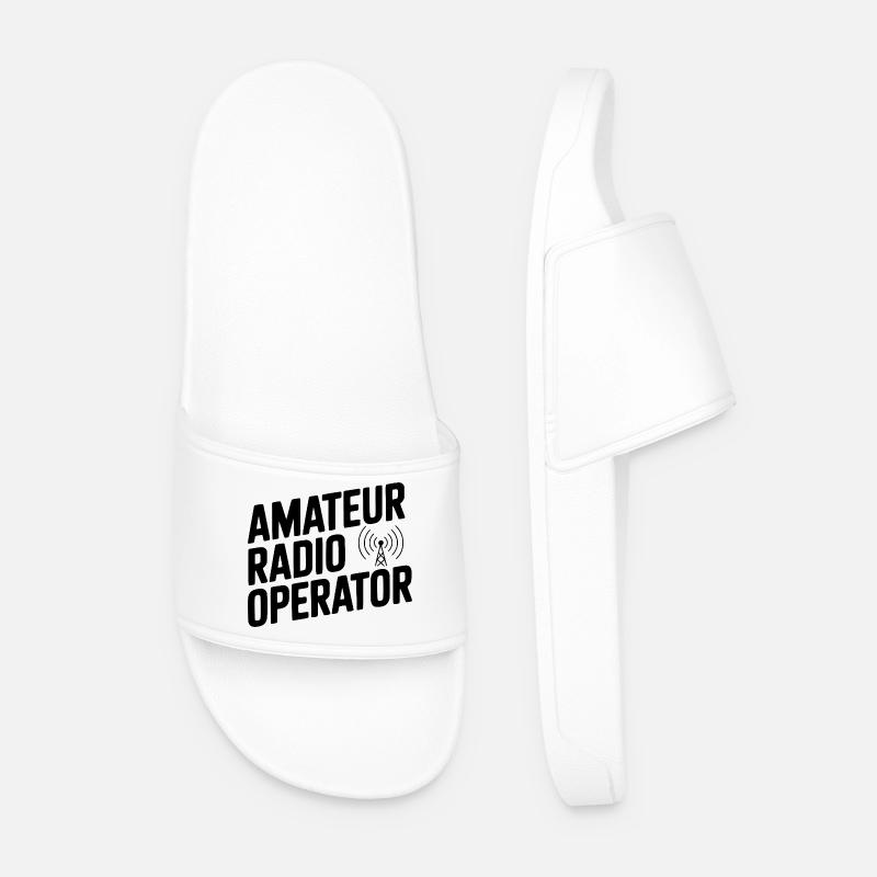 Amateurfunker - Männer Badelatschen - Weiß