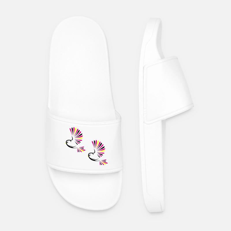 Vogel Bird - Men’s Pool Sliders - white