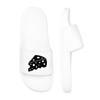 Swiss cheese - Men’s Pool Sliders - white - Front