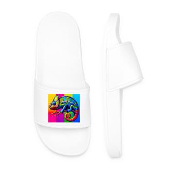 chameleon - Men’s Pool Sliders - white - Front