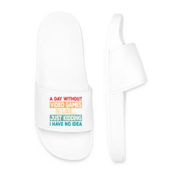 Game Day Absence Joke Tee - Men’s Pool Sliders - white - Front