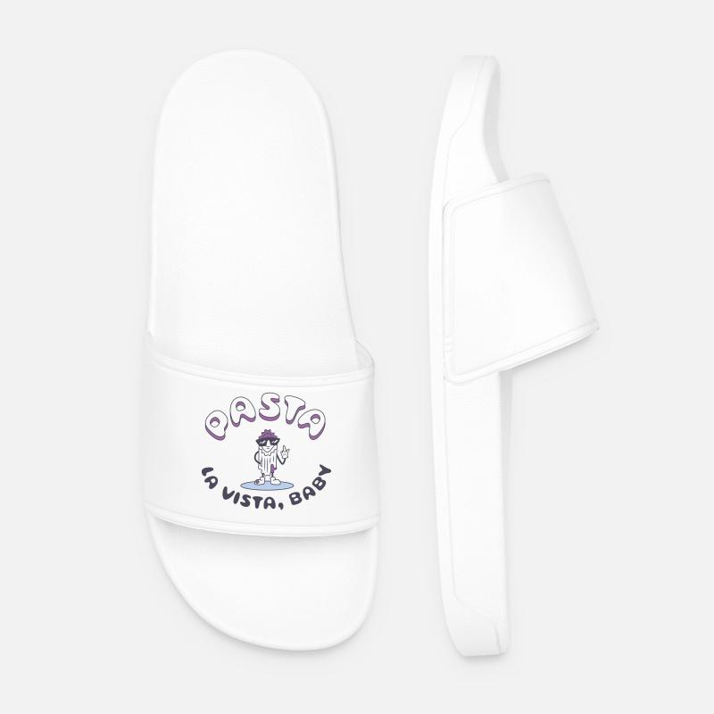 Graphique d’icônes Astra Peace - Claquettes Homme - blanc