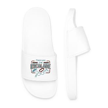 J'peux pas j'ai Escalade - Claquettes Homme - blanc - Devant