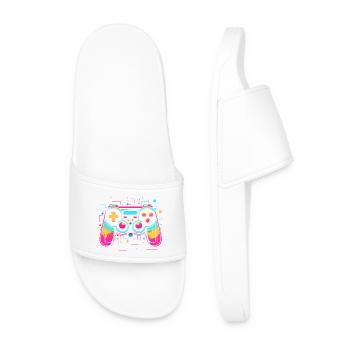 Look rétrowave de manette de jeu - Claquettes Homme - blanc - Devant