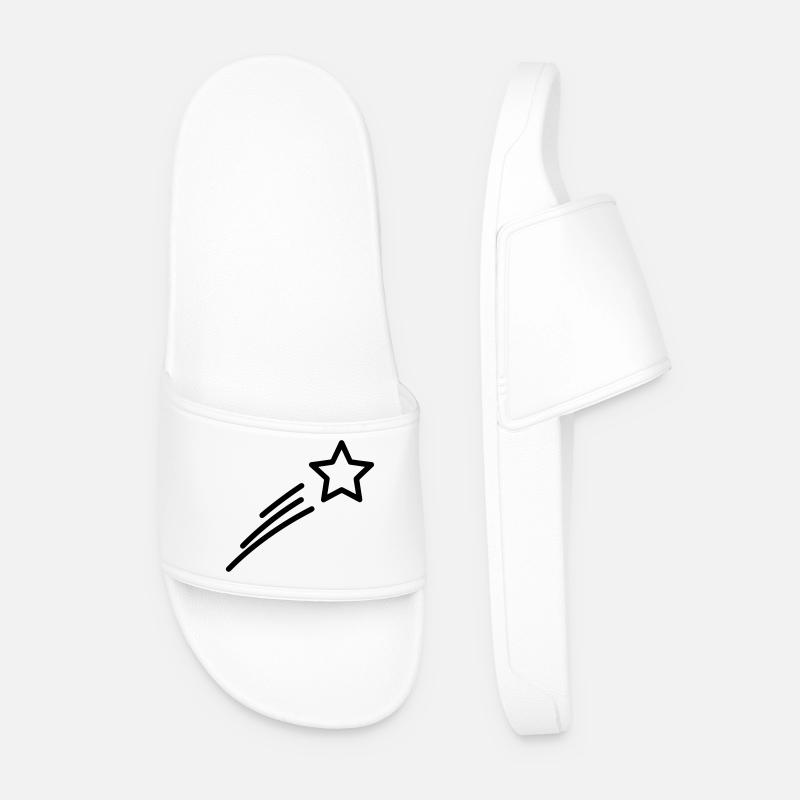 shooting star - Men’s Pool Sliders - white