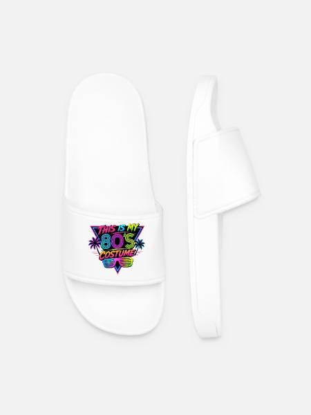 My 80s Costume Design - Men’s Pool Sliders - white