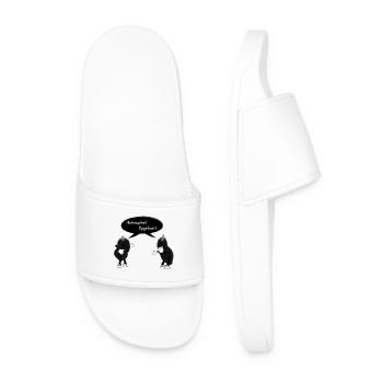 Aubergines / eggplants solanum melongena - Men’s Pool Sliders - white - Front