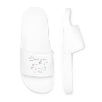 Isi Pisi Lemon Squeezi - Pink - by Maison Bichon - Men’s Pool Sliders - white - Front