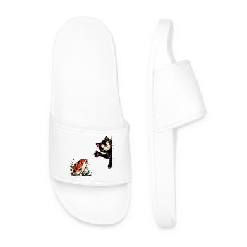 Poisson koi carpe carpe koi chat koi - Claquettes Homme - blanc - Devant