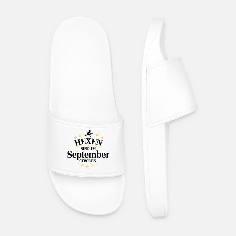 Witches September - Men’s Pool Sliders - white