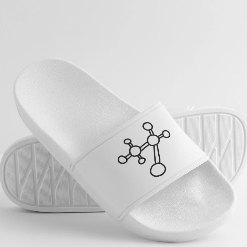 Atom molecule / physics mechanics lattice atomicon Men’s Pool Sliders