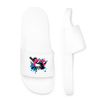 Arrows in different directions - Men’s Pool Sliders - white - Front