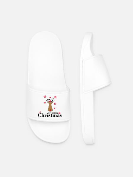 Kerstmis - Men’s Pool Sliders - white