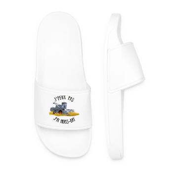 J'peux pas j'ai moiss-bat - Claquettes Homme - blanc - Devant