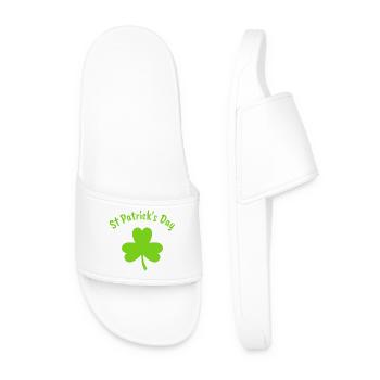 St. Patrick - Männer Badelatschen - Weiß - Vorne