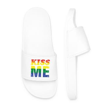 Reggae Stilvolles Pride-Design - Männer Badelatschen - Weiß - Vorne