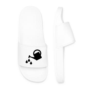 Arrosoir avec de l’eau pour faire pousser quelque chose - Claquettes Homme - blanc - Devant