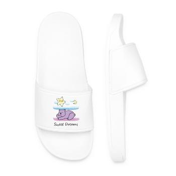 Ours en peluche mignon - Claquettes Homme - blanc - Devant