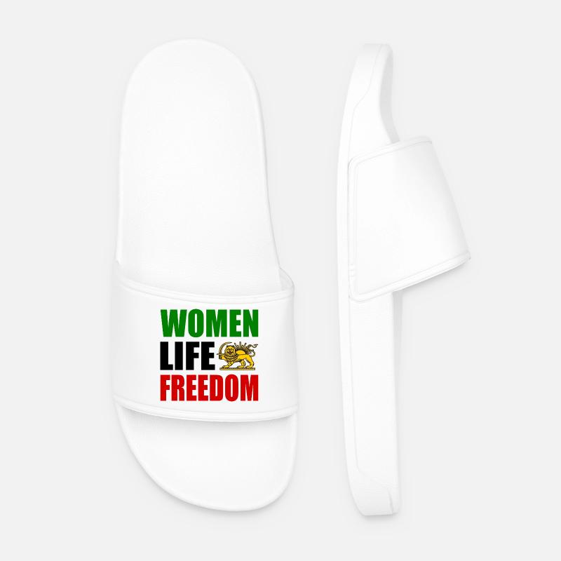 Women life freedom - Männer Badelatschen - Weiß