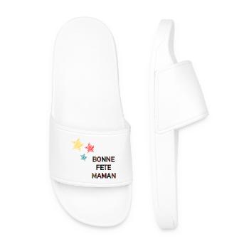 BONNE FÊTE. FÊTE DES MÈRES. FÊTE DES PÈRES. FÊTE - Claquettes Homme - blanc - Devant
