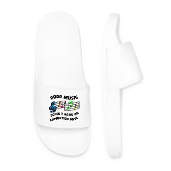 has no expiration date * - Men’s Pool Sliders - white - Front