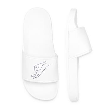 Trou de signalisation manuelle dans un jeu d’enfant - Claquettes Homme - blanc - Devant