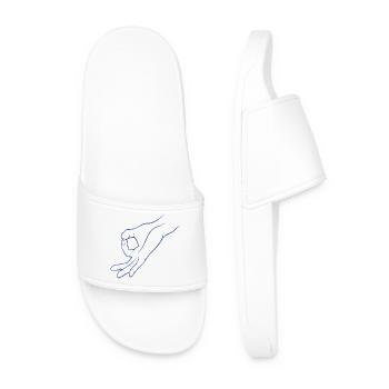 Trou de signalisation manuelle dans un jeu d’enfant - Claquettes Homme - blanc - Devant