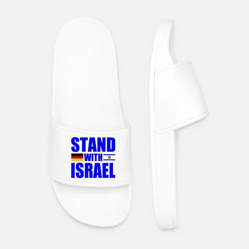 We stand with israel - Männer Badelatschen - Weiß