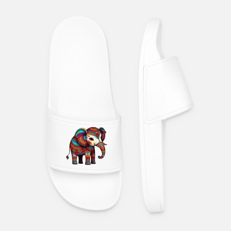 Elefant - Männer Badelatschen - Weiß