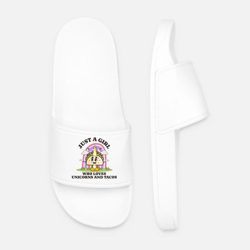 Taco - Männer Badelatschen - Weiß