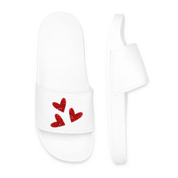 SAINT VALENTIN. EVJF. JE T'AIME. I LOVE YOU. AMOUR - Claquettes Homme - blanc - Devant
