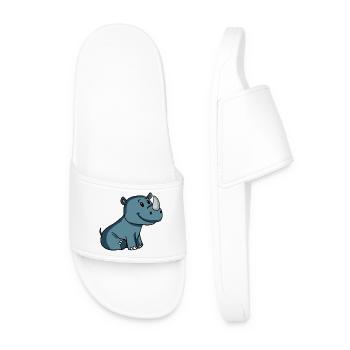 Rhino Nashorn - Men’s Pool Sliders - white - Front